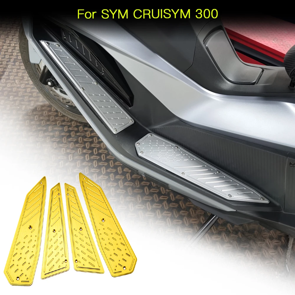 ليديشون-أطقم دواسة القدم للدراجات النارية ، مساند قدم خطوة للقدمين ، مسند للقدمين من الفولاذ المقاوم للصدأ لـ SYM cruiser isym300 #1