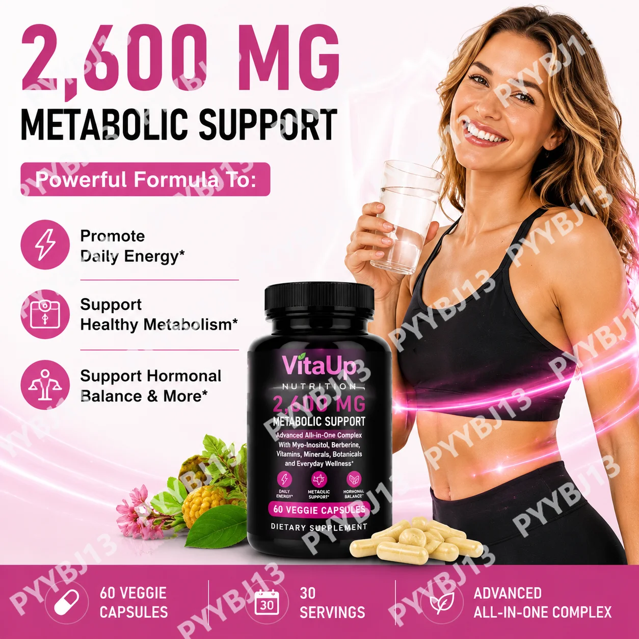 ArtoaLabs Myo‑Inositol D‑Chiro Berberine Capsules , 14‑in‑1 Botanical Blend with Ceylon Cinnamon, Supports Metabolic Health
