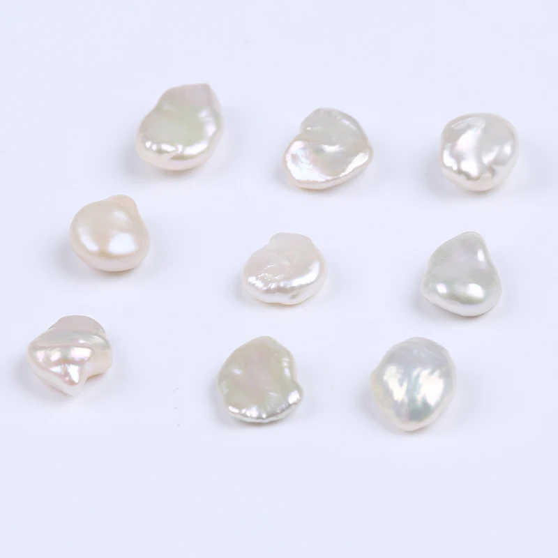 Wholesale Natural White About 10*14mm Keshi Loose Freshwater Pearls Beads For Jewelry Making