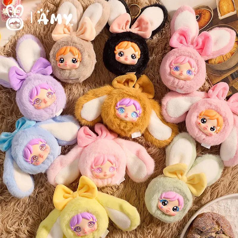 

Amy Little Rabbit Plush Pendant Blind Box Cute Cartoon Keychain Doll Toy Desktop Ornament Decoration Mystery Box Surprise Gifts