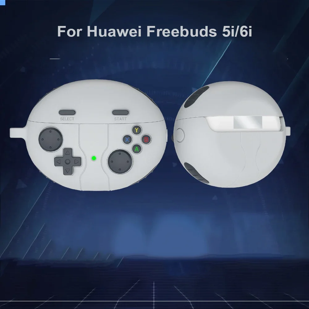 ثلاثية الأبعاد الكرتون لعبة وحدة التحكم نمط غطاء لهواوي Freebuds 5i 6i حافظة سيليكون سماعة كوكه لهواوي Freebuds 6i 5i حالات