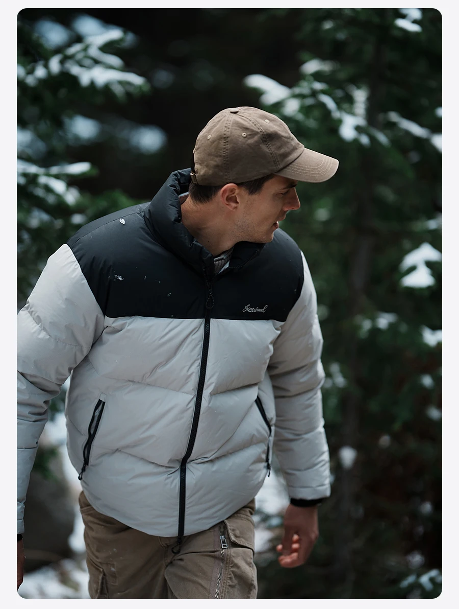 SIMWOOD 2026 Winter New Warm 90% White Duck Down Coat Men Warm Repellent Windproof High Quality Plus Size Jackets