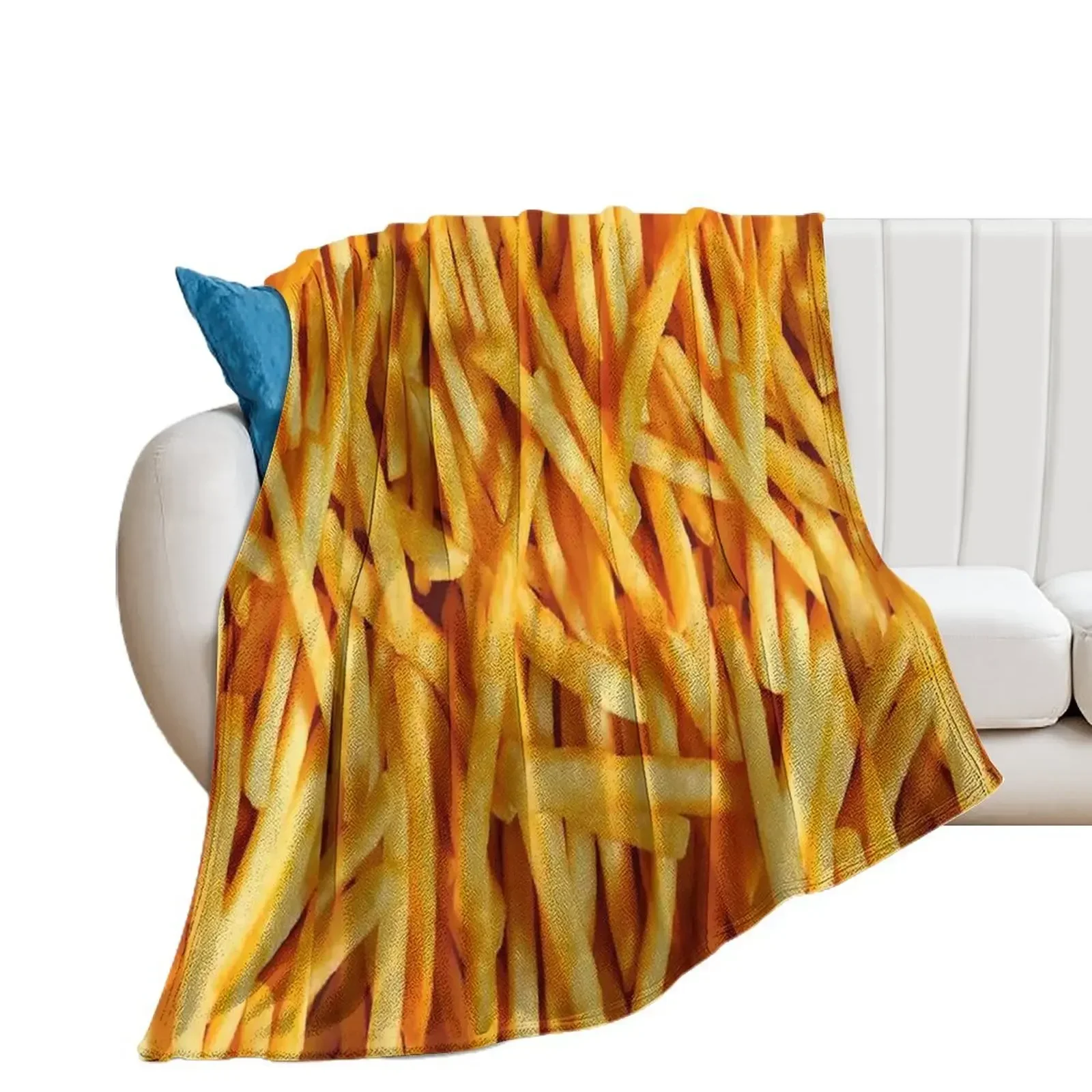 Fries Throw Blanket Retros Winter beds blankets ands Blankets