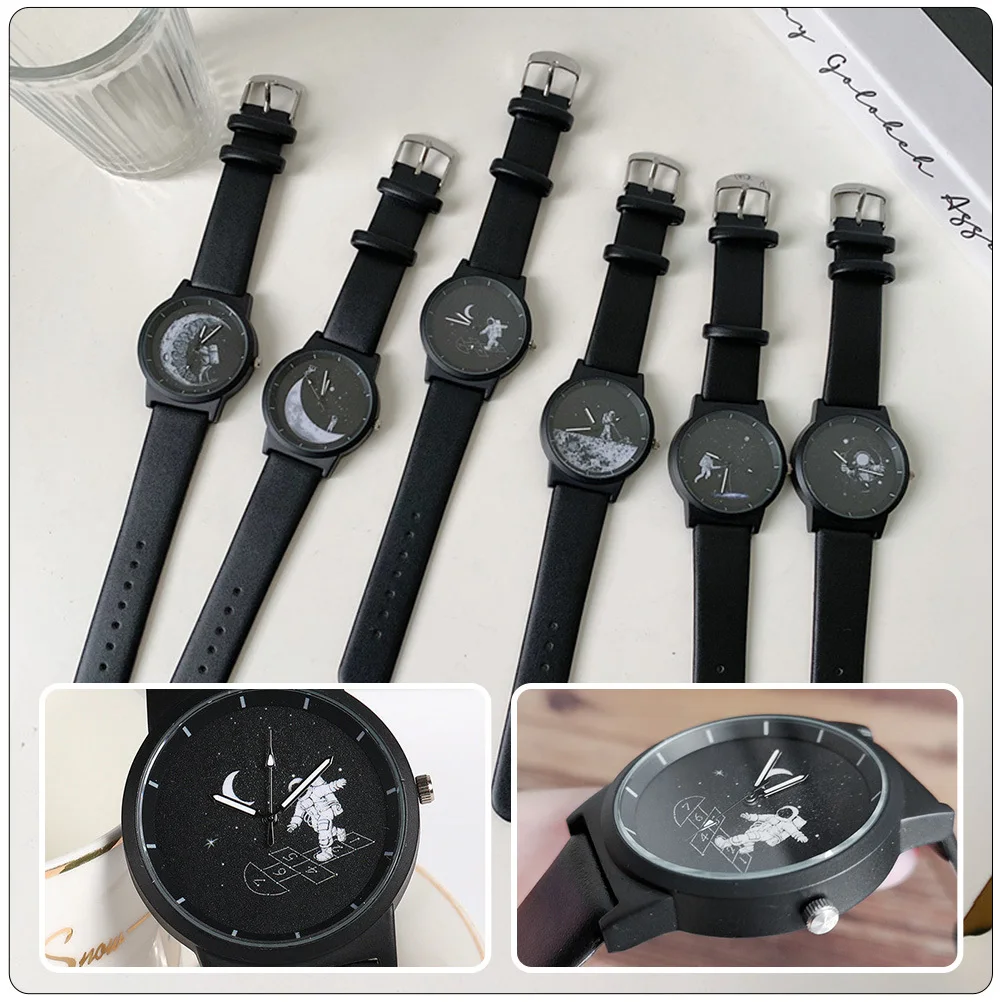 スタイリッシュな宇宙飛行士の腕時計とプレミアムベルト、信頼性の高いムーブメント、ホリデーフェスティバルのギフトに最適です。