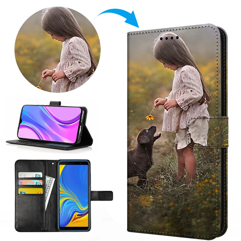 حافظة جلدية قابلة للطي ذاتية الصنع لهاتف IQOO Neo 10 Pro plus غطاء حماية للبطاقة لهاتف IQOO Neo10 Pro + محفظة صور شخصية مخصصة كابا