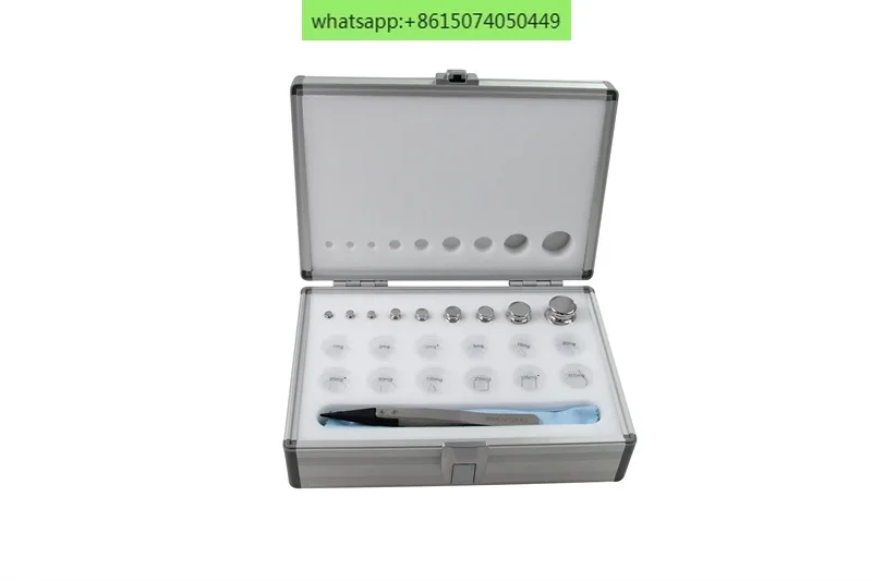 الفولاذ المقاوم للصدأ القياسية سلسلة F1 الصف 1mg-100g مجموعة الدقة التوازن معايرة الوزن ميزان إلكتروني