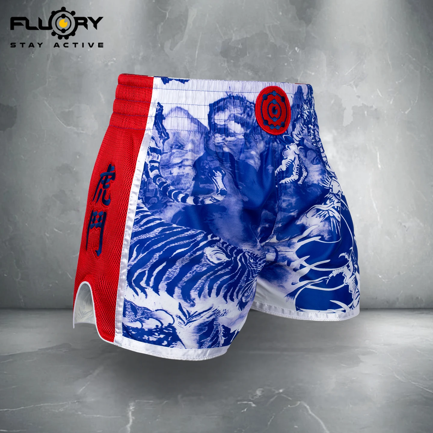 FLUORY Muay Thai Shorts Tie-dye MMA Shorts Training Shorts Men's Boxing Clothing Women Free Fight Shorts Free Fight