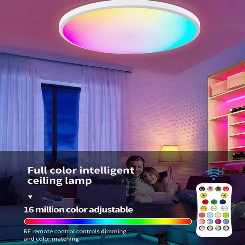 

ABUL-LED Recessed Light Dimmable Lamp 4 Modes LED Light Fixture 3000K-6500K Flush Ceiling Lamp Kitchen Lighting For Home Shop