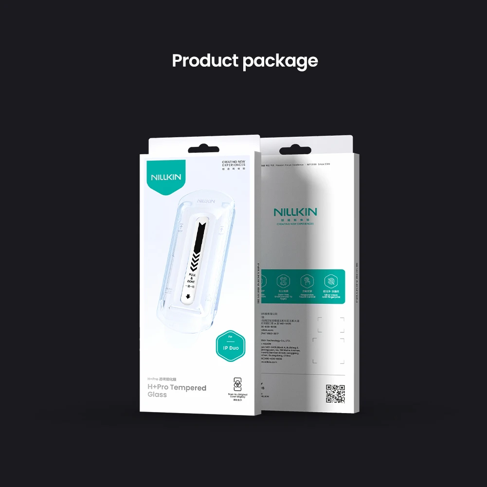 Nillkin – folia ochronna na ekran telefonu, szkło hartowane, odporna na pęknięcia, przeznaczona dla iPhone 18 Pro Max, iPhone Duo 17 Pro Max, seria H+PRO. — zdjęcie produktu 6