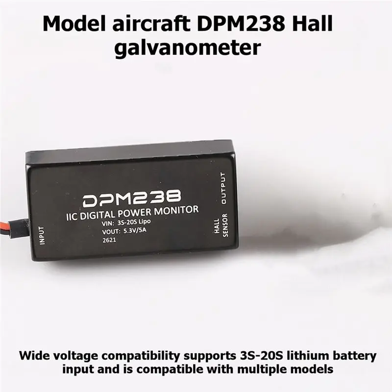 Voltvibe-DPM238 Digital I2C Hall Current Sensor GH1.25-6P 300A High Voltage 12S Power Meter Compatible For PIXHAWK PX4