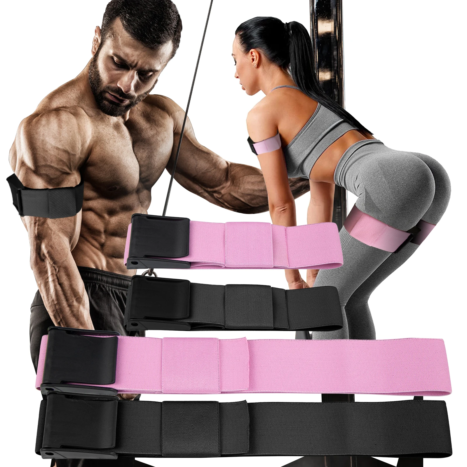 BFR Booty Bands Blood Flow Restriction Bands Resistance Butt Squat Thigh Glutes Hip Building Kaatsu Straps Gym Fitness Equipment