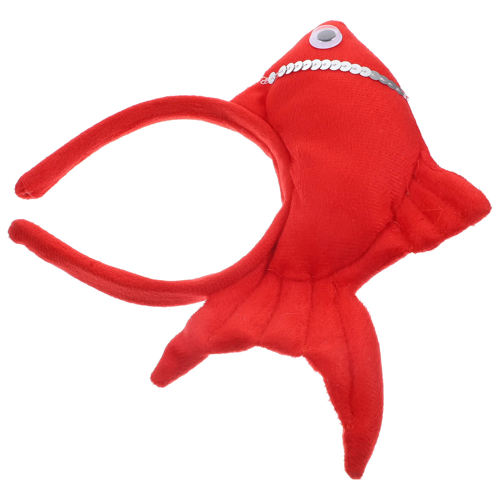 

Goldfish Tiara Red Headband Headwear Coat Animal Children Party Hair Show Accessory