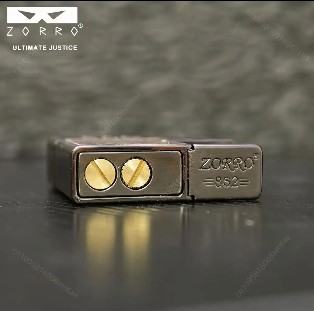 

ZORRO 862 new dazzling small square box fuel lighter, press ignition windproof lighter, cigarette accessories, men's gift