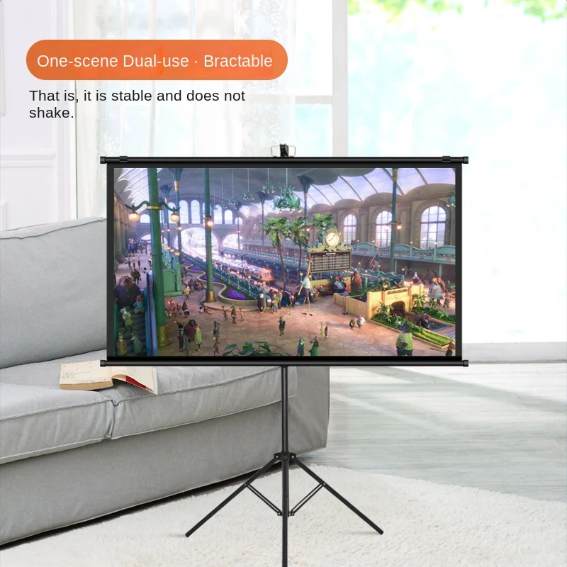 Xiaohui home theater staffa portatile schermo di proiezione casa immagine mobile qualità alta definizione camera da letto ufficio esterno