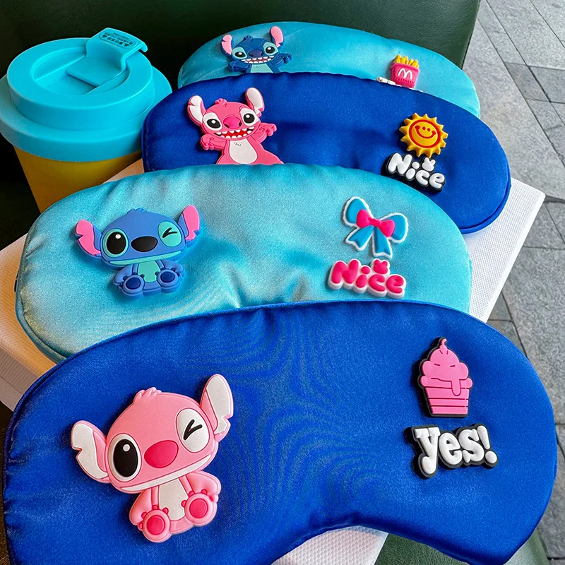 Miniso Disney three-dimensional blue puppy eye mask for women sleeping shading office lunch break student eye mask