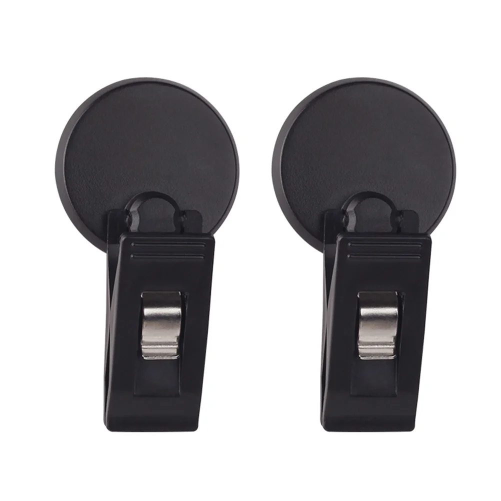 2Pcs Vehicle-mounted Access Control Holder Multi-function Clip Convenient Bill Holder Black ticket folder