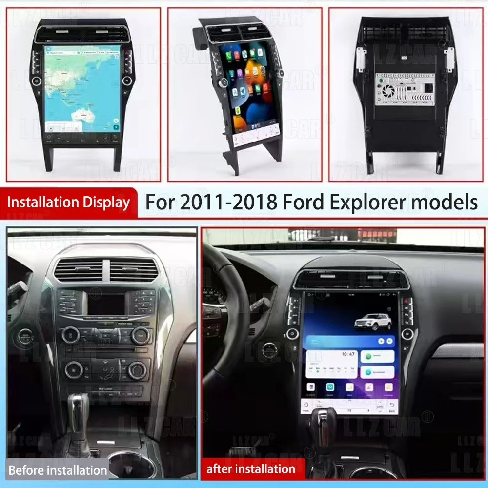 

New 16.2inch 2.5K Screen For Ford Explorer Radio 2011-2019 Octa Core Android 14.0 GPS Navigation Wireless CarPlay Android Auto
