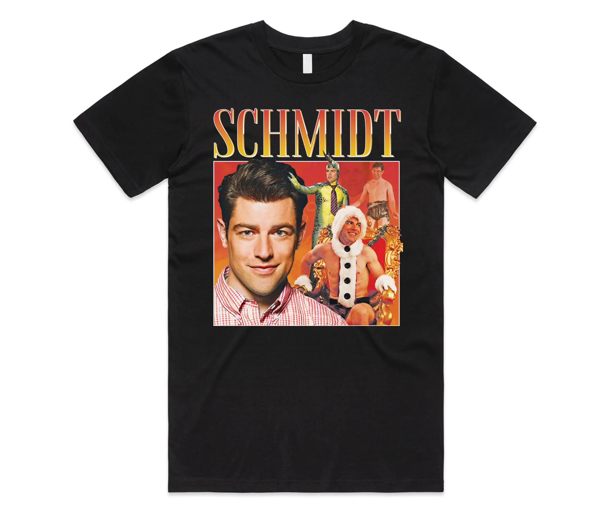 

Men's Casual T-Shirt Vintage Schmidt Funny Character Graphic Print Short Sleeve Trendy Tee