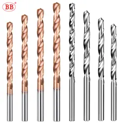 BB CNC 카바이드 드릴 100mm 긴 길이 텅스텐 스틸, 스테인레스 스틸 금속 알루미늄 구리 1 개 3mm-15mm