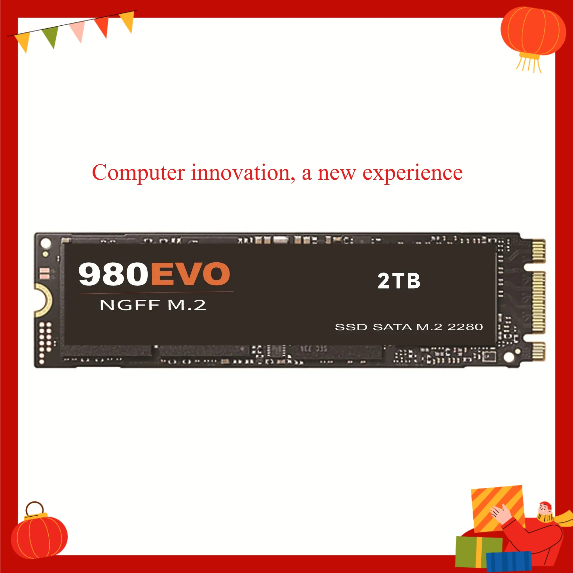 Nouvel ordinateur portable de bureau SSD haute vitesse, grande mémoire, révolution de l'expérience, fonctionnement fluide.