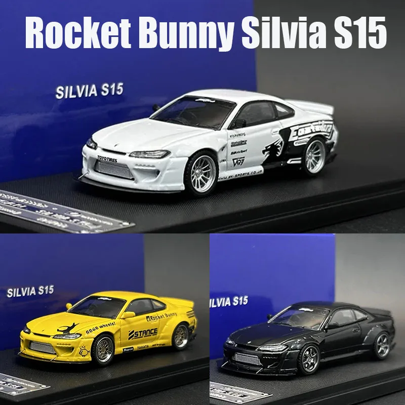 

SW 1:64 Rocket Bunny S15 Silvia Diecast Diorama Car Model Collection Miniature Street Warrior