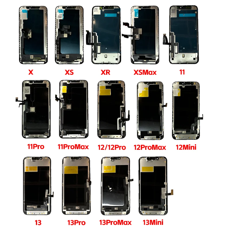 Wyświetlacz Incell do iPhone 11 12 13 14 15 16 17 Pro Max Mini, Ekran 3D z Digitizerem do iPhone X XR XS Max 14 15 16 Plus — zdjęcie produktu 4