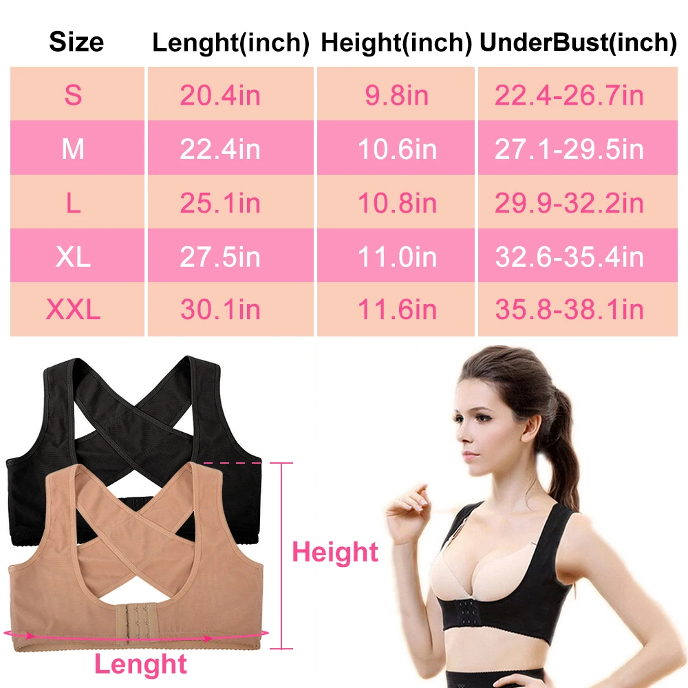 Invisible Body Shaper Corset Women Chest Posture Corrector Belt Back Shoulder Support Brace Posture Correction for Health Care