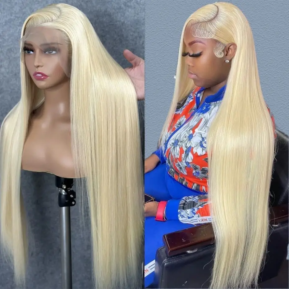 Bone Straight 613 Colored Honey Blonde Lace Frontal Wigs Human Hair Brazilian Remy Hair Wig For Women13x4 13x6 Lace Front Wig