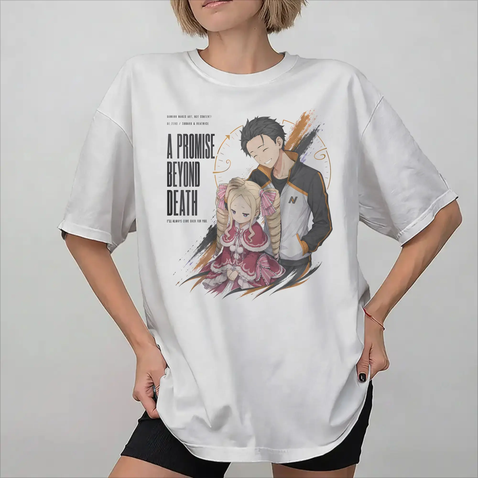 Re:ZERO Starting Life in Another world Tee Shirt for Men Women Gift Idea T Shirts  Cotton Clothing