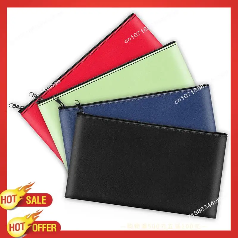 B47C Money Pocket 11 X 6.25 Inches, Secure Bank Pocket Forcoins, Bills, Checks, Invoices, Cosmetics