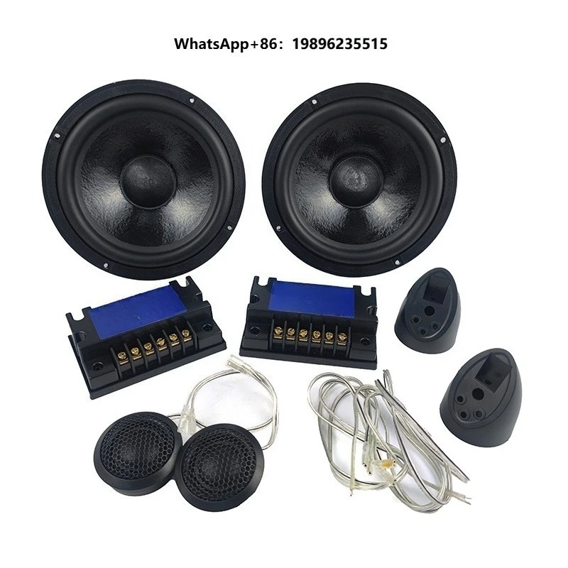 2-way Sound Component Speaker and Horn Car Audio Speakers Component 6.5 Bass Woofer Dome Tweeters Full Range