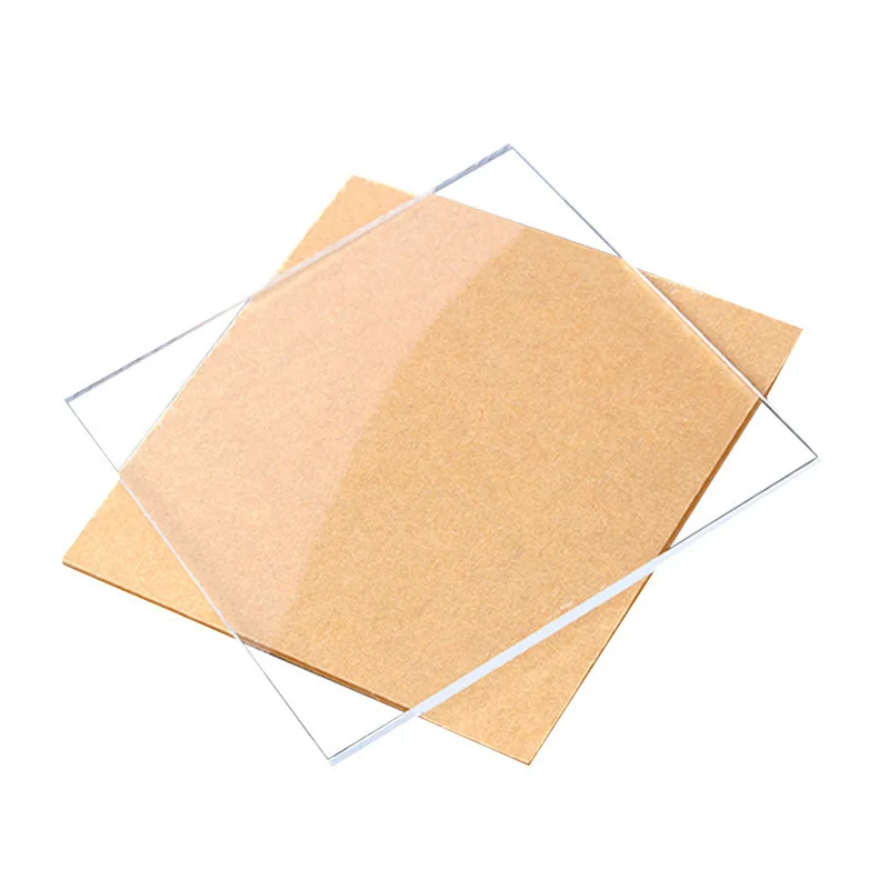 Plastic Plexiglas Board Clear Acrylic Sheet Transparent Plexiglass Sheet  6x6cm 7x7cm 8x8cm 9x9cm 10x10cm