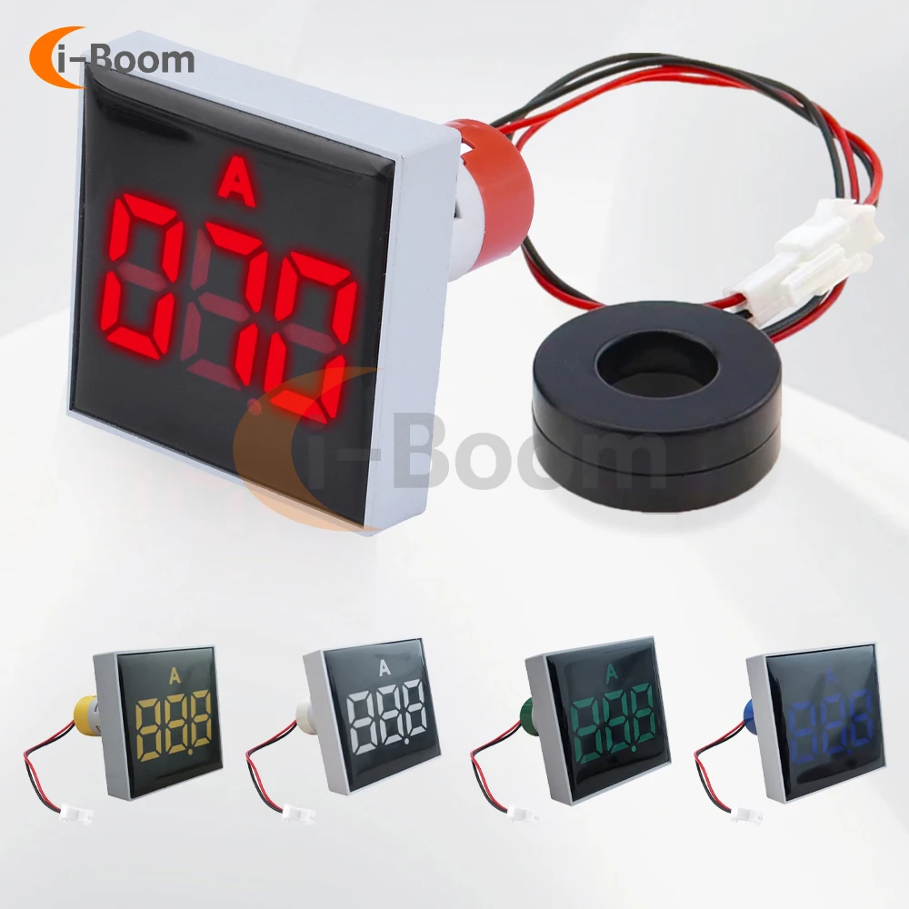 0-100A Current Meter LED Digital Display Real Time Current Monitoring Ammeter For Machine Tools Ships Power Signal Indicator