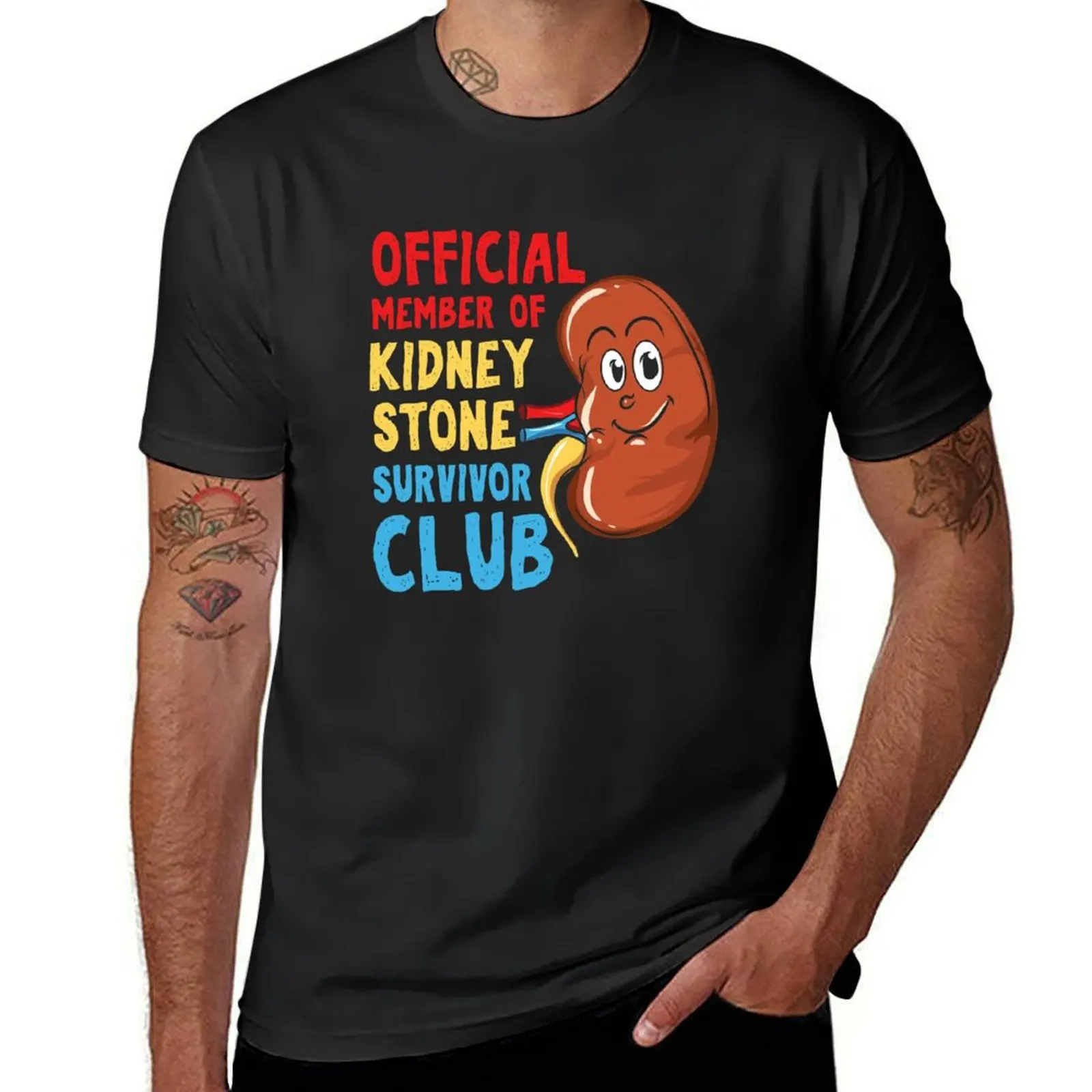 Funny Kidney Stone Survivor Design T-Shirt quick-drying customs design your own animal prinfor boys T-shirt men