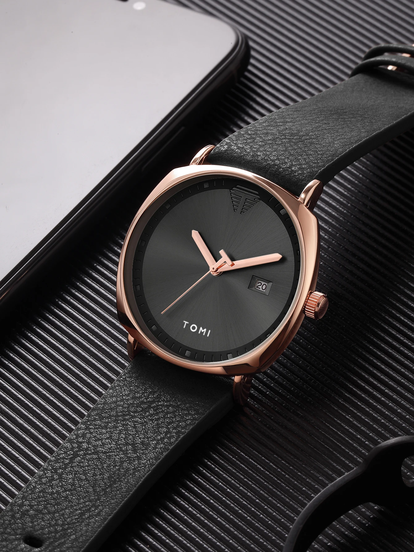 TOMI Neue 2PCS Luxury Business Männer Uhr Geschenk Box Set Einfache und Casual Männer Kalender Quarzuhr Stift Reloj männer Urlaub Geschenk – Detail 22