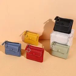 Women Small Coin Purse Bag Wallet Change Purses Zipper Money Bags Children Mini Wallets Leather Key Holder Clutch Pouch Cartera