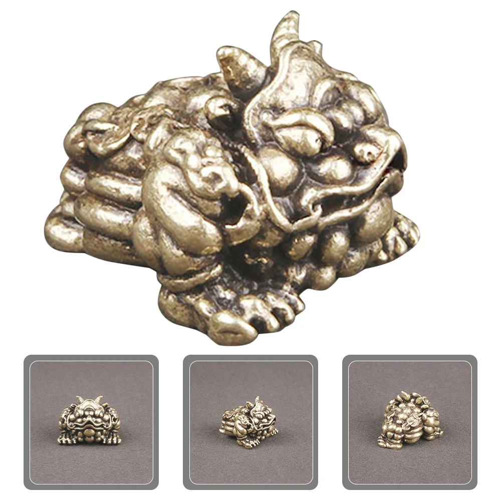 

Ornaments Vintage Home Decor Wealth Frog Desktop Statue Decorations Brass Frogs Exquisite