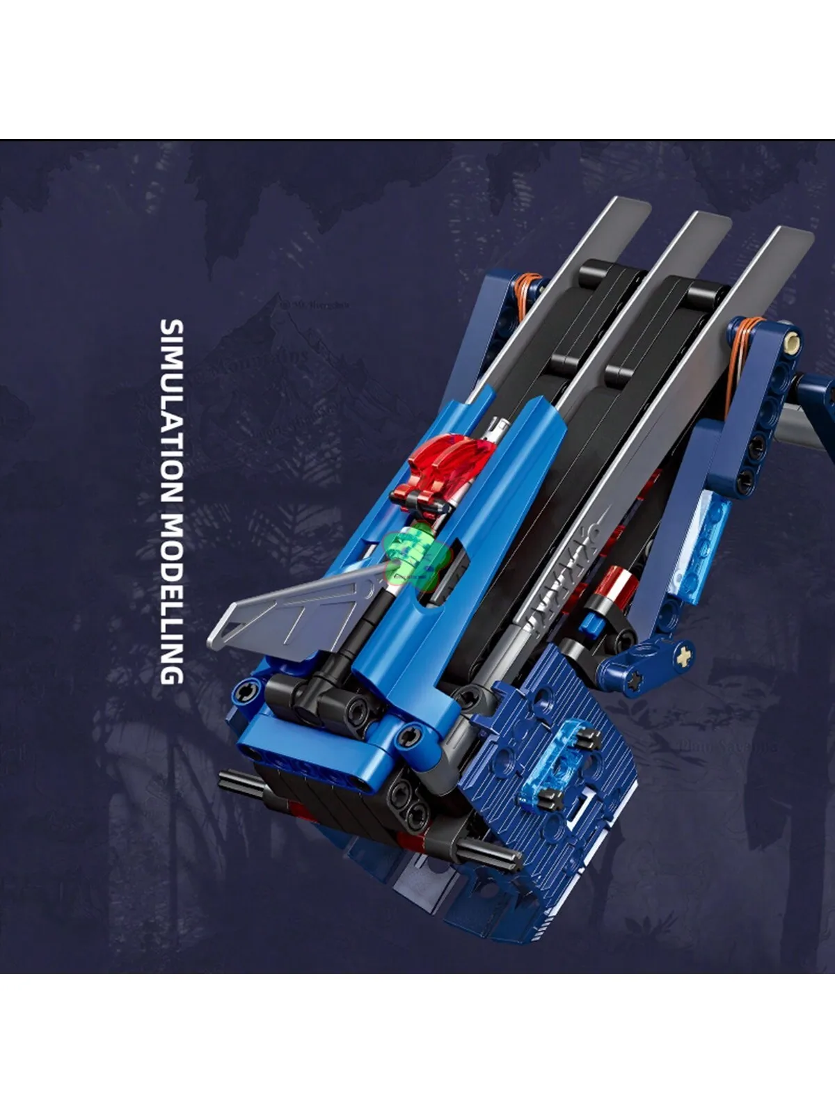 217 pcs Building Blocks Artificial Diamond Ice Wolf Claw Sharp Blade That Boy kid Assembly Brick Toy Thanksgiving/christmas Gift