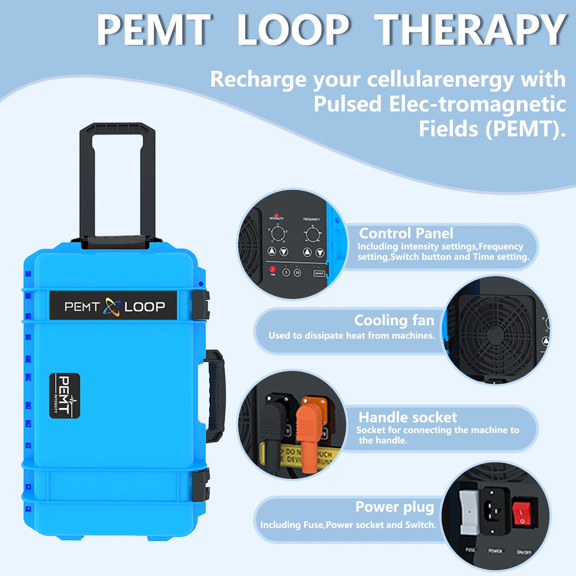 Good Quality Pulsed Elec-tromagnetic Fields PEMT Loop for body pain relief rehabilitation and physiotherapy machine