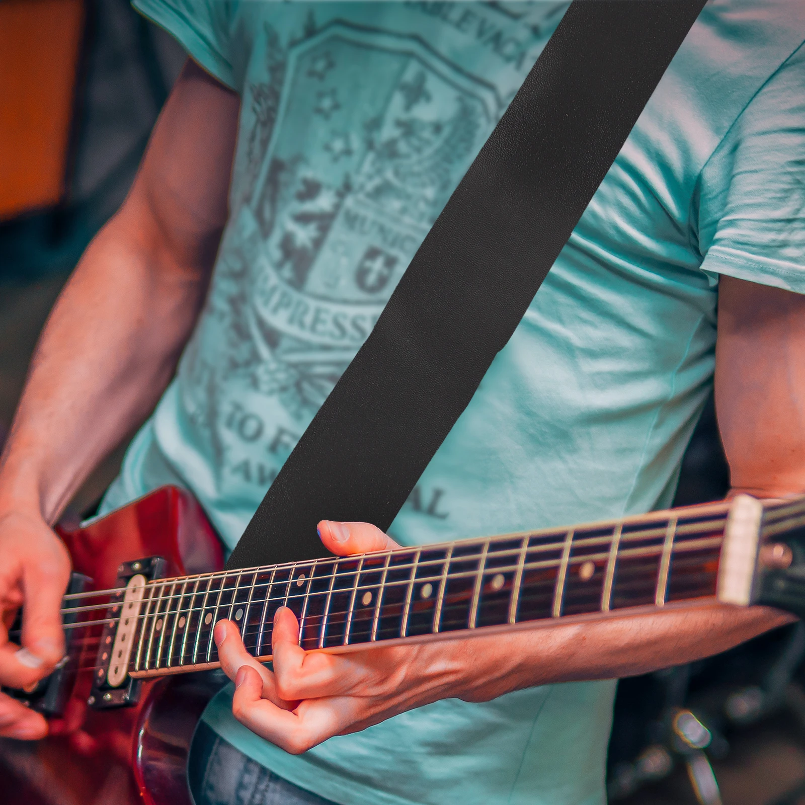 

Guitar for Bass Ukulele Electric Acoustic Adjustable Pick Travel Guitar Strap Holder Black Travel Adult Size