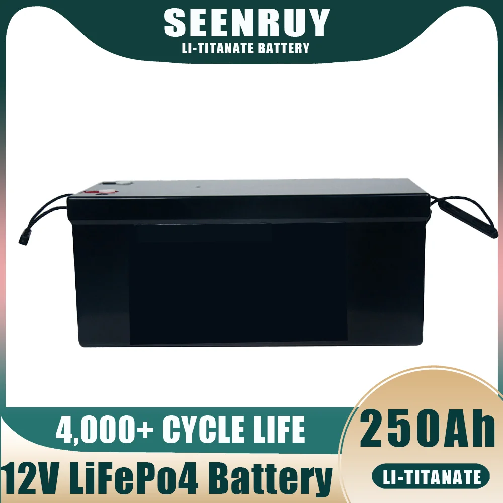 12V 250AhLiFePO4 outdoor camping, setting up stalls, RV battery base station power supply, home backup battery