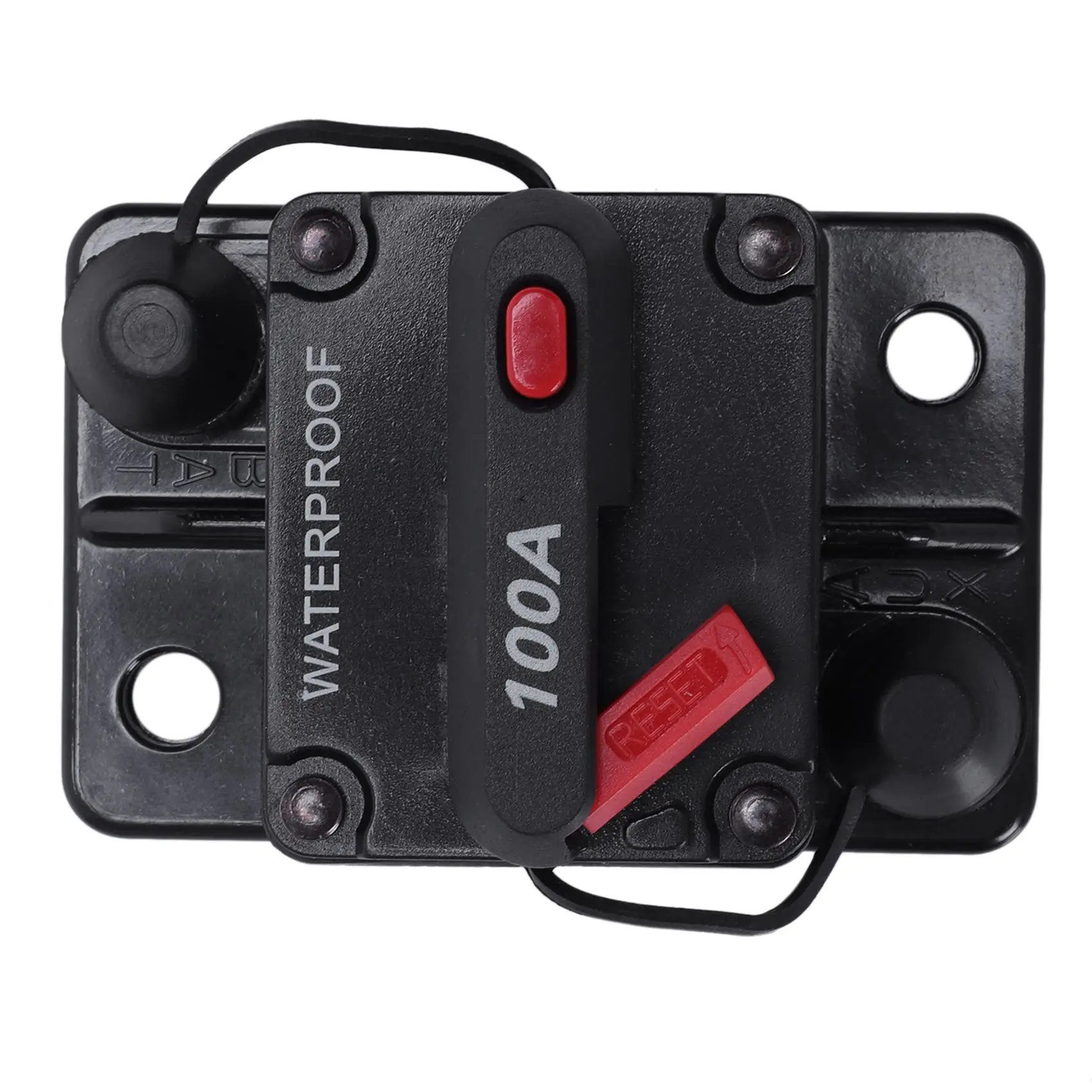 12V/24V Car Marine Audio Fuse Holder 100A Manual Reset Circuit Breaker