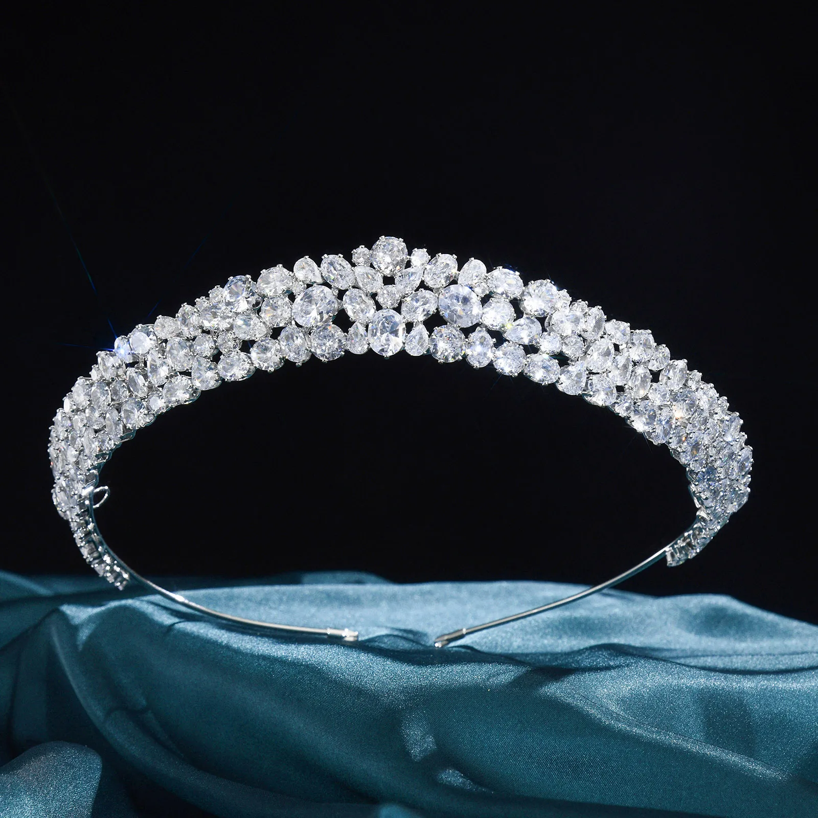 

Cubic Zirconia CZ Bridal Tiara Crown For Wedding Princess Crowns For Women Girl Party Prom Bride Wedding Hair Headdress Corona