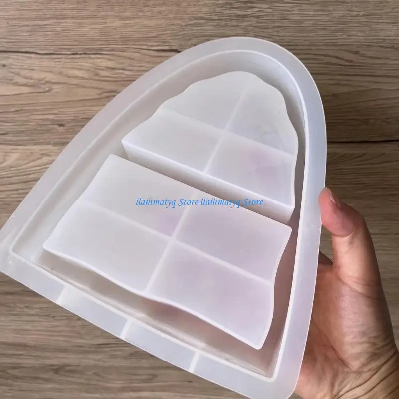 573B Reusable Silicone Jewelry Holder Mold Arch Design Crafting Tool Ornament Display Moulds Suitable for Resin Art Projects