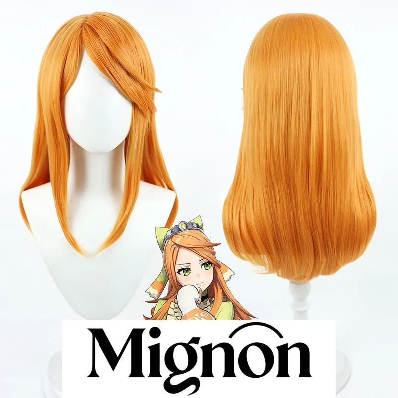 

Fire Emblem Engage Etie парик для косплея оранжевый красный подарок на Хэллоуин