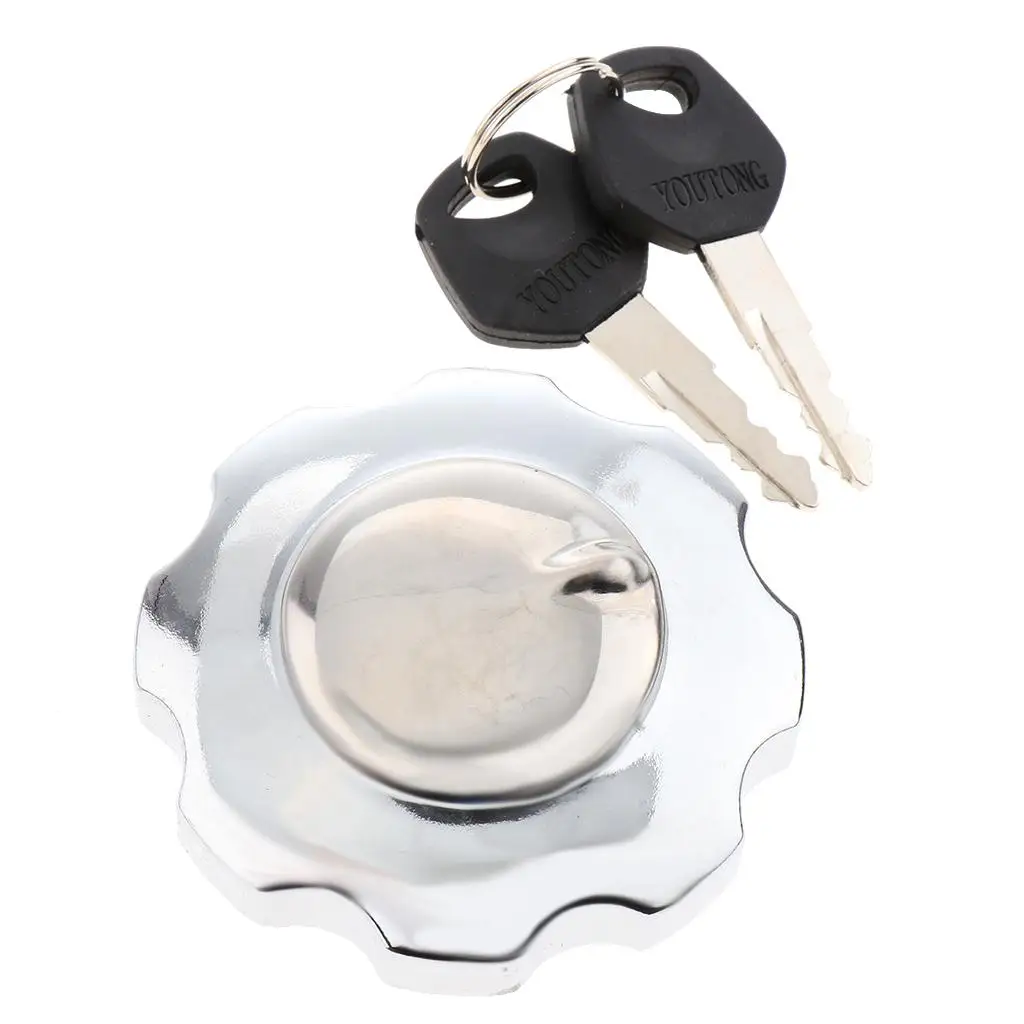 SLIVER Motorcycle Petrol Cap Locking Chrome for ZJ125 CG125