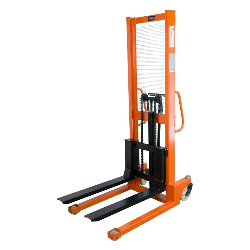 

2000 kg manual hydraulic manual forklift 1.6 meters lifting height hand stacker