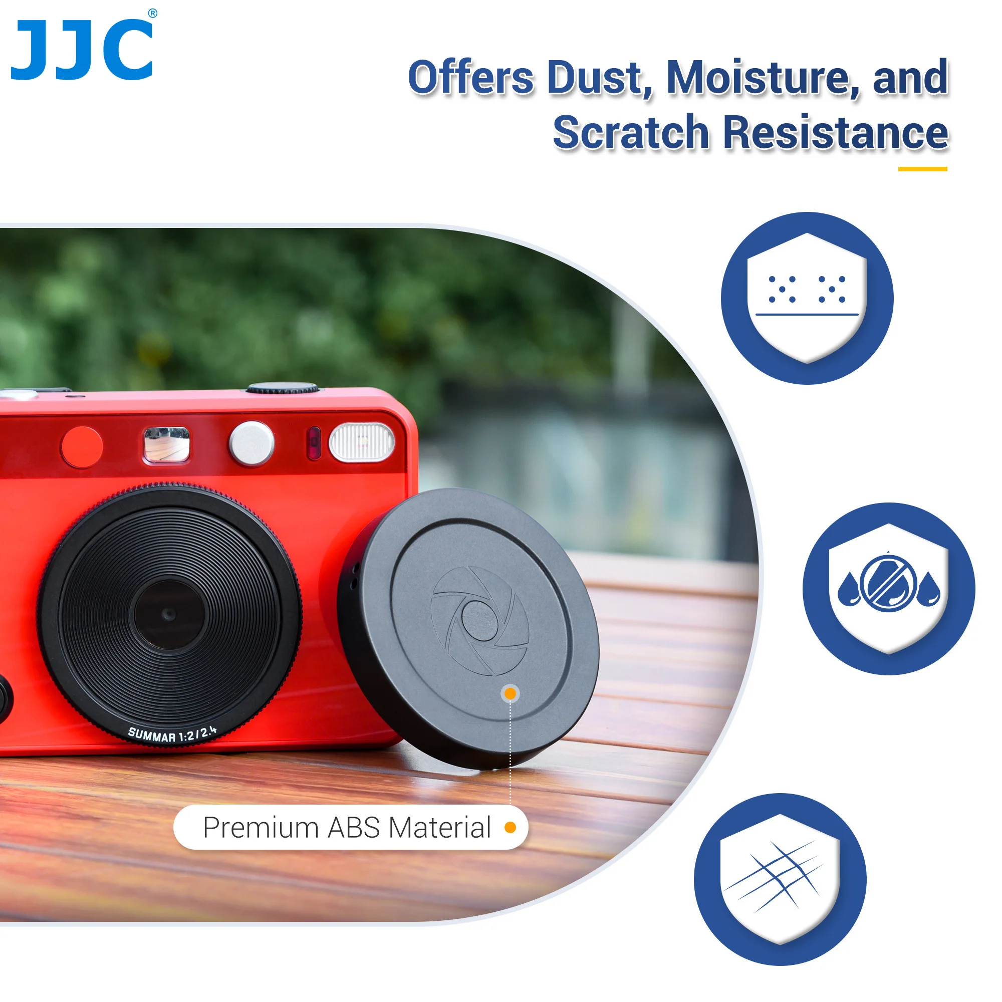 JJC Magnetic Lens Cap designed for Leica SOFORT 2 Instant Camera Lens Cap Cover With lanyard Protects Lens from Bumps Scratches