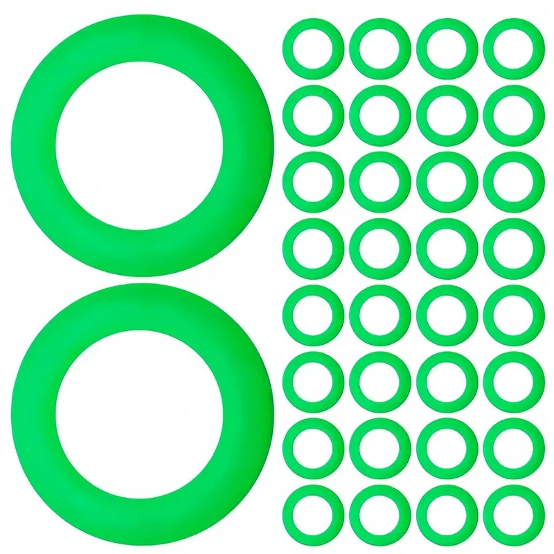 48 pcs Glow in the Dark Tent Peg Rings, Visible at Night, Safety Markers for Camping and Outdoor Hiking