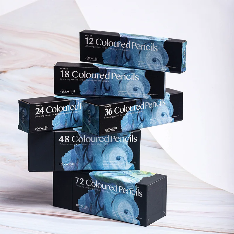 12/24/36/48/72 farben Bleistift Set Fettige Farbe Malerei Blei mit Box Skizze Holz Bleistifte Schule Zeichnung Versorgung Student Geschenke